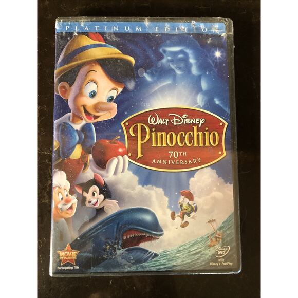 Lot Of 2 Disney Dumbo DVD + Pinocchio Platinum Edition NEW w/ Damaged Cases - Picture 7 of 8